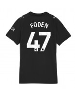 Ženske Nogometnih dresov Manchester City Phil Foden #47 Gostujoči 2025-26 Kratki rokavi Ženske Nogometnih dresov Manchester City Phil Foden #47 Gostujoči 2025-26 Kratki rokavi